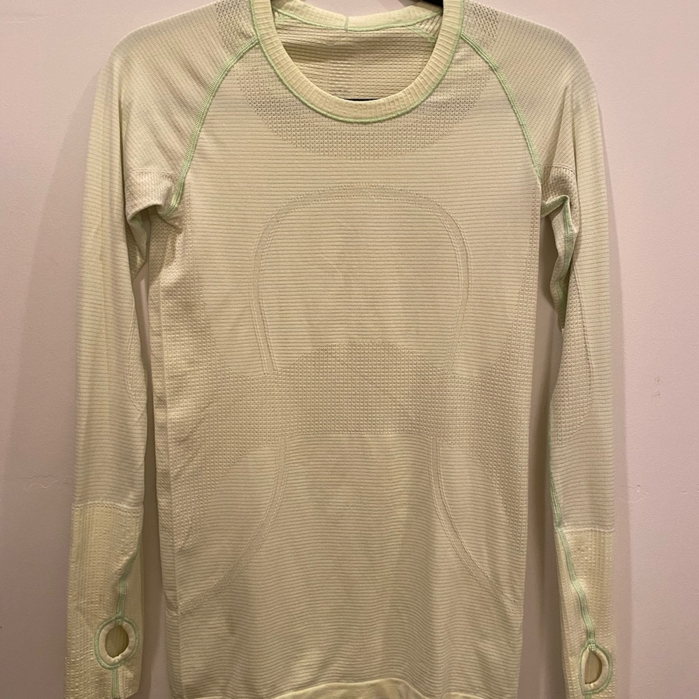 Lululemon Long Sleeve Yellow Top